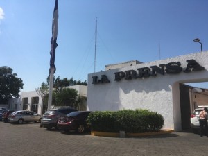 The offices of La Prensa, the oldest newspaper in Nicaragua and the leading media outlet critical of the Daniel Ortega administration, has suffered negative economic consequences as a result, as have other opposition outlets. Credit: José Adán Silva/IPS