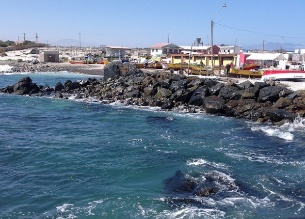 Punta de Choros, a picturesque cove in northern Chile, has become a major tourist draw, and the number of restaurants, lodgings and whale-watching boat tours has climbed. Credit: Orlando Milesi/IPS