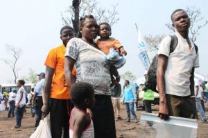 Congolese Refugees in Angola - Families who fled militia attacks in Kasai Province in the Democratic Republic of the Congo arrive at the newly established Lóvua settlement in northern Angola. Credit: UNHCR/Rui Padilha