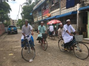 Muslims in the Thingangyun community of Yangon. They say extremist Buddhist monks sometimes try to provoke them by shouting nationalist slogans in their neighborhood. Credit: Pascal Laureyn/IPS