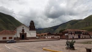 The central square of Huaro, with a colonial church that is a national monument, in the middle of the typical Andes highlands landscape. This Peruvian rural municipality of 4,500 people feels alone in its efforts to reduce the high levels of poverty. Credit: Mariela Jara / IPS