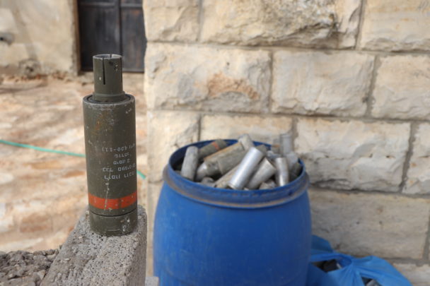  Tear gas shotguns used by Israeli soldiers. Credit: Erik Larsson/Arbetet-Global. As a video clip spread all over the world, so too did the name Ahed Tamimi. For Palestinians, she has become an icon of freedom. Arbetet Global met the father of the teenage girl that kicked and hit two Israeli soldiers. 