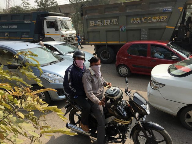 Vehicle ownership in India is projected to hit 400 million by 2040 from the 170 million recorded in 2015, which could prompt a five-fold increase in poisonous gases emitted by cars and trucks. Credit: Neeta Lal/IPS
