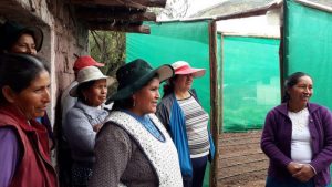 In the community of Paropucjio, several women stand next to the solar greenhouse they have just built together on the plot of land belonging to one of them, in the district of Cusipata, more than 3,300 metres above sea level in the Cuzco highlands region in Peru. They get excited when they talk about how the greenhouses will improve their families' lives. Credit: Mariela Jara/IPS