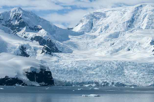Glacier in Paradise Bay, Antarctica.Whalers operating in the area in the 1920s named the bay; though likely for the abundance of whales rather than the natural beauty! Credit: Trevor Page