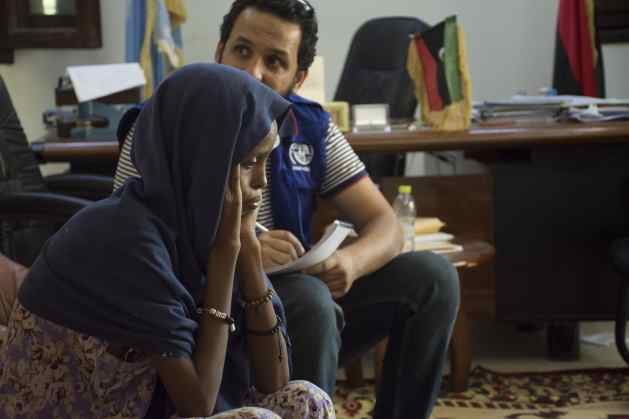 IOM provides emergency assistance to displaced Libyan families. Photo: IOM Libya, 2018