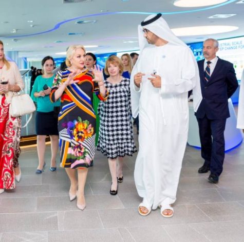 Dr. Sultan Ahmed Al Jaber, UAE Minister of State and Group CEO of the Abu Dhabi National Oil Company (ADNOC) met, today, with Viorica Dancila, Romania’s first female Prime Minister, at ADNOC, in Abu Dhabi.