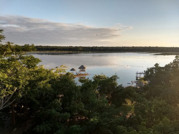 Ecosystems such as the Síijil Noh Há (where water is born, in the Mayan tongue) lagoon, in Felipe Carrillo Puerto on the Yucatán peninsula, are suffering the impacts of climate change in one of the most vulnerable of Mexico's municipalities to the phenomenon. Credit: Emilio Godoy/IPS