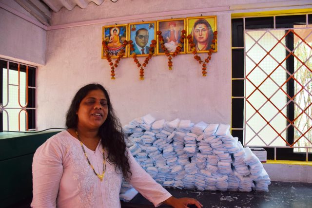 Jayashree Parwar and her partners have been making plastic-free sanitary pads in Goa, and have sold them to clients in the India’s cities like Mumbai, Pune, Bangalore, Hyderabad and New Delhi. Credit: Stella Paul/IPS