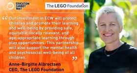Education Cannot Wait Interviews the LEGO Foundation's New CEO Anne-Birgitte Albrectsen - Vimarsana News