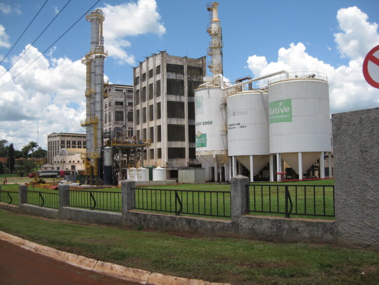This sugar mill and ethanol distillery are in the southern Brazilian state of São Paulo, much of whose territory has been turned into one large sugarcane field. CREDIT: Mario Osava/IPS