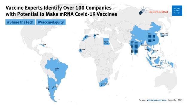 Companies behind the name brand Covid-19 vaccines, Pfizer, Moderna and BioNTech should share their technology more widely, or governments will need to make it happen.