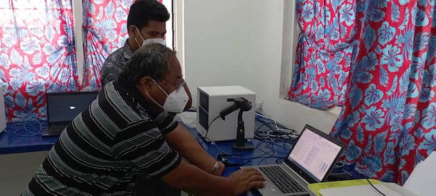 Laboratory training conducted by the Pacific Community-led health and medical mission in February and March boosted the capacity of Kiribati health services to cope with the pressures of a surge in COVID-19 cases. Credit: Pacific Community (SPC)