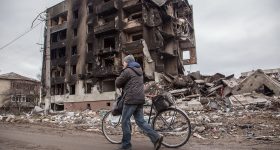 Nuclear experts warn that ‘tactical’ nuclear weapons could have devastating death toll and destruction. This photo shows the war damage in Borodianka, Kyiv Oblast. Photo: Oleksandr Ratushniak / UNDP Ukraine