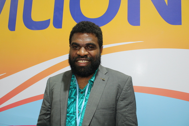 Nelson Kalo, a Senior Mitigation Officer in the Ministry of Climate change in Vanuatu says resources are needed to build adaptive capacity. Credit: Busani Bafana/IPS