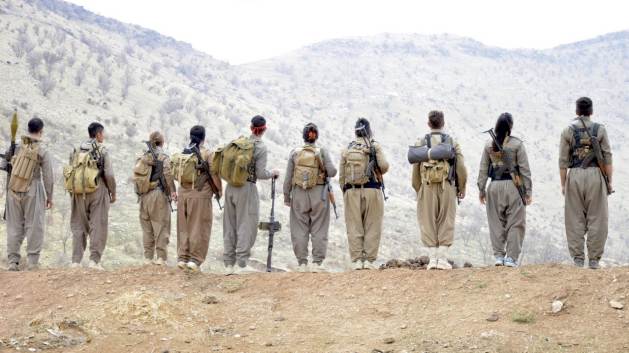 Komala guerrilla fighters somewhere in the mountains between Iran and Iraq (Courtesy Komala)