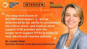 Education Cannot Wait Interviews Liesbet Steer, Executive Director of the Education Commission