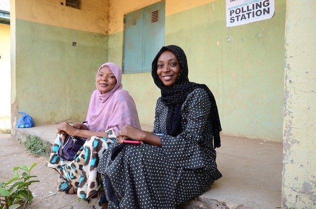 Security is one of tWomen pose outside a polling station during the 2019 Nigerian Elections. Analysts say security is one of the major issues Nigeria's future president will need to address. Credit: Commonwealthhe major issues Nigeria's future president will need to address. Credit: Commonwealth