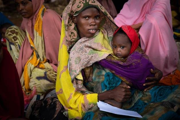 Ayan (25) with her daughter Mushtaq (15 months) in the waiting area of the WFP funded Kabasa MAM Health Center. Credit: WFP/Samantha Reinders. - The Horn of Africa is on the front line of the climate crisis.Three years of drought have left more than 23 million people across parts of Ethiopia, Kenya and Somalia facing severe hunger, the WFP says.