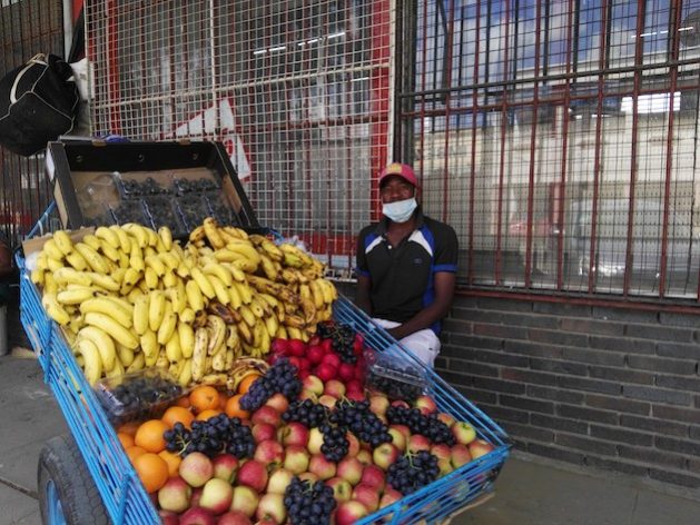 A fruit vendor in Bulawayo, Zimbabwe. There is concern that food is wasted while many people don't have enough to eat. Credit: Ignatius Banda/IPS