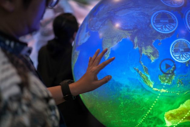 Yamide Dagnet points to the urgency of climate action to meet the Paris Agreements, while protecting frontline communities as about 70 000 attendees grapple with issues during the UN Climate Change Conference COP28. Credit: COP28/Walaa Alshaer