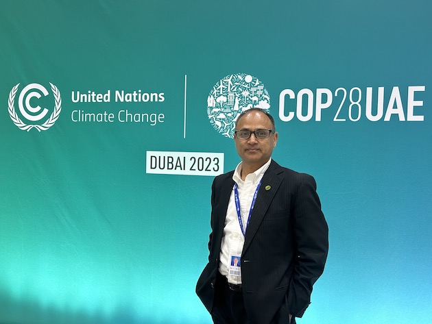 Nepal senior delegate Maheshwar Dhakal. Credit: Stella Paul/IPS