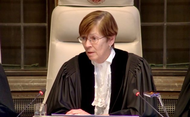 The International Court of Justice orders Israel to “take all measures within its power” to prevent further bloodshed in Gaza in line with Genocide Convention obligations. The Court also calls for the immediate release of all hostages. The order was read by the Judge Joan E Donoghue, President of the Court. Credit: UN