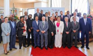 Official photograph captured during the proceedings of the 8th Summit of the Community of Latin American and Caribbean States (CELAC) convened in Saint Vincent and the Grenadines. Credit: CELAC