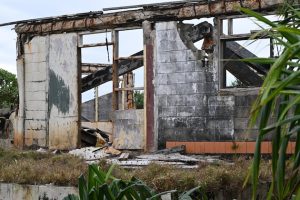 Destruction from the Hunga Tonga–Hunga Haʻapai eruption and tsunami in 2022. Natural disasters are leading to annual average losses in the region of USD 1.07 billion. Credit: SPC