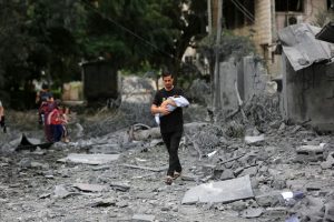 The unprecedented destruction in the Gaza Strip in...<a href=