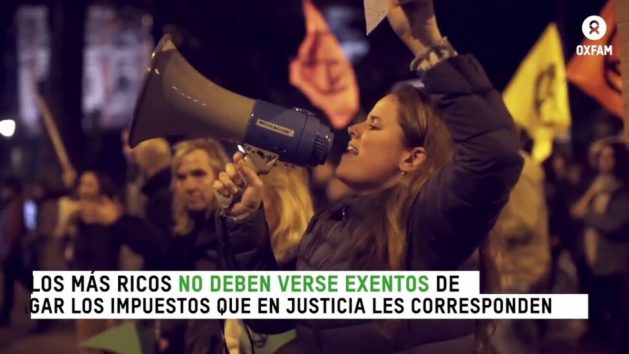 Organisations fighting inequality and hunger, such as the Oxfam coalition, support calls for the world's rich to be taxed more fairly. A new study, sponsored by Brazil, will be the basis for debating the issue among the world's most powerful economies. Credit: Oxfam