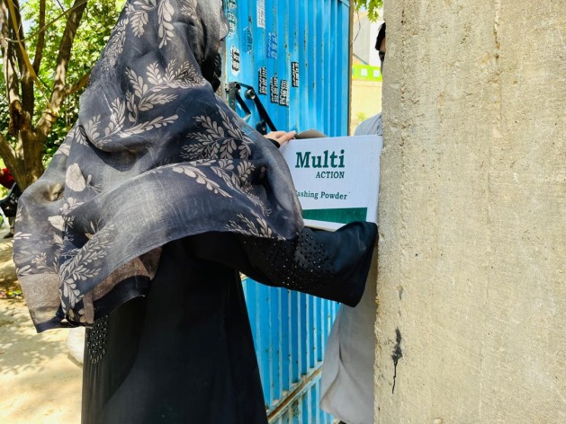 Many Afghan women have turned to online business despite its risks, as all forms of work are forbidden for women. Credit: Learning Together.