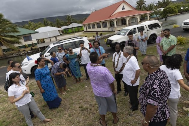 Secretary-General António Guterres witnessed the impact of rising sea levels while in Samoa. Credit: Kiara Worth/United Nations