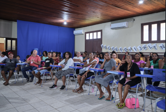 The Climate Assembly in Bujaru, Brazil, debated between April and May this year on bioeconomy, family farming and cooperatives to influence the design and implementation of local policies on climate change. Credit: Delibera