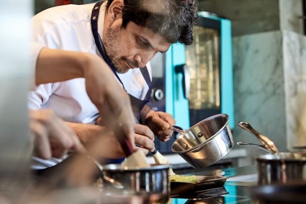 Three-Michelin-starred chef Mauro Colagreco, the flag bearer of circular gastronomy, which aims to align food and nature. Credit: Mirazur