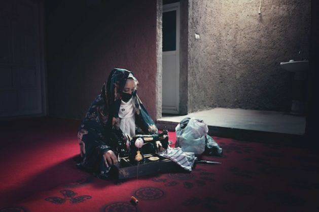 Nilab, a student-turned-tailor from Kabul: “I was in the 12th grade when Afghanistan fell to the Taliban. With the Taliban takeover, everyone’s dreams in Afghanistan were crushed. I remember the night I heard the news of Herat’s fall, and I cried until morning. Suddenly, fear, terror and despair took hold of my life. I knew I could no longer attend school, all the preparations I had made for my education vanished into thin air. I realized I couldn’t serve my country as a working woman. While girls in other countries go to school every day without any obstacles, for me, this has become nothing more than a dream.” Credit: Sayed Habib Bidell