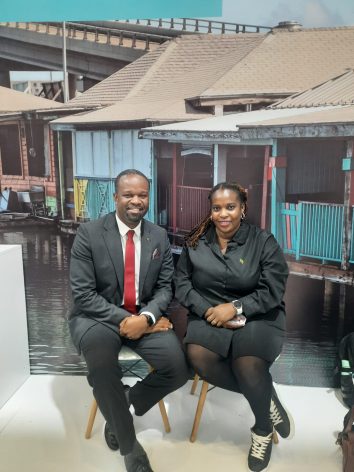 Konris Maynard, Minister of Public Infrastructure, Energy, and Utilities, and Dr. Joyelle Clarke, Minister of Sustainable Development, Environment and Climate Action, and Constituency Empowerment. Credit: Aishwarya Bajpai/IPS