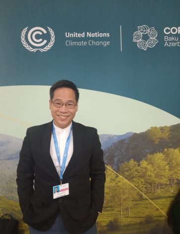 P.C. Chan from Hong Kong shares insights with Inter Press Service on China's climate commitments and progress at COP29. Crediit: Aishwarya Bajpai/IPS