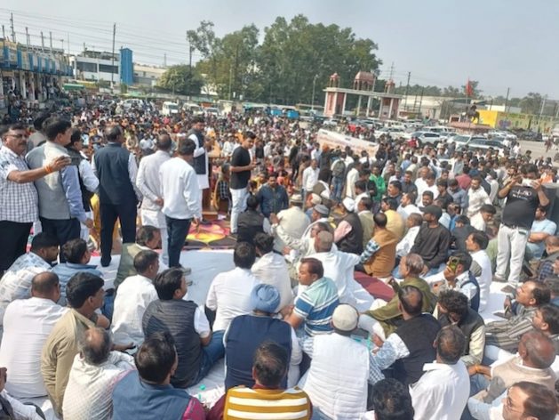 Protests erupted over the hazardous waste disposal from the Bhopal gas tragedy. Credit: Sameer Khan/IPS