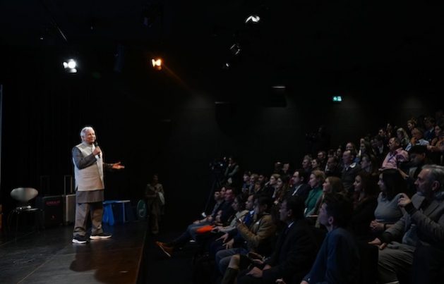 Bangladesh Chief Adviser Professor Muhammad Yunus at the World Economic Forum. Credit: Press information Department, Bangladesh