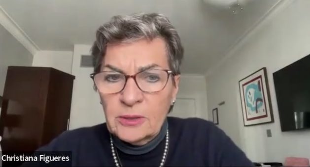 Former Executive Secretary of the United Nations Framework Convention on Climate Change (UNFCCC) Christiana Figueres, speaking during a press briefing with the Oxford Climate Journalism Network on March 27. Credit: Alison Kentish/IPS