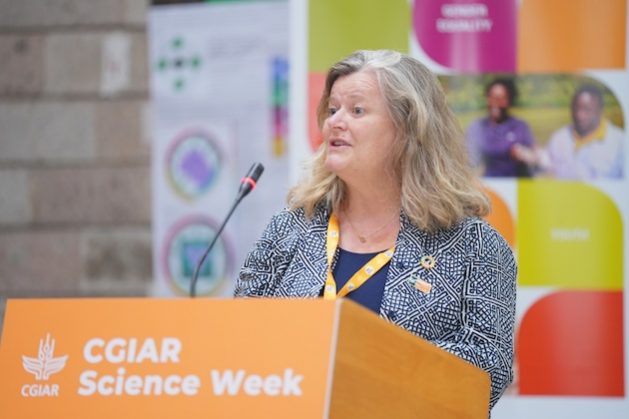 Director of the CGIAR GENDER Impact Platform, Nicoline de Haan at the "Enabling global gains towards gender equality" Strategy Dialogue during CGIAR Science Week 2025. Credit: CGIAR