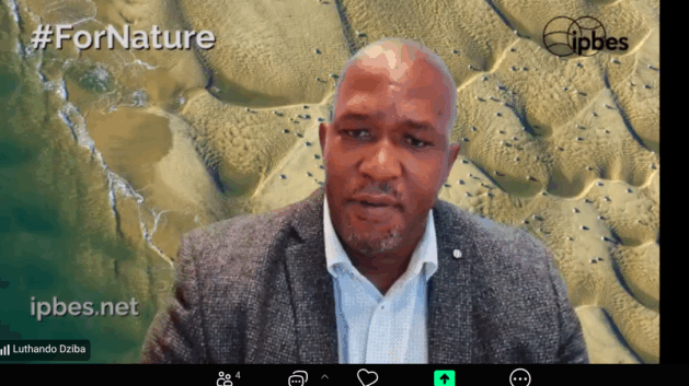 Dr. Luthando Dziba, Executive Secretary, IPBES in conversation with IPS. Credit: Busani Bafana/IPS