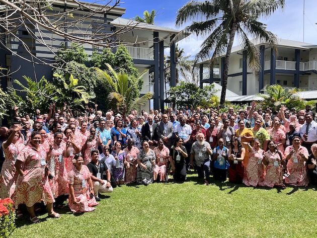 Delegates assemble at the start of the second Pacific Island Ocean Conference in Honiara, Solomon Islands. Credit: Sera Sefeti/IPS