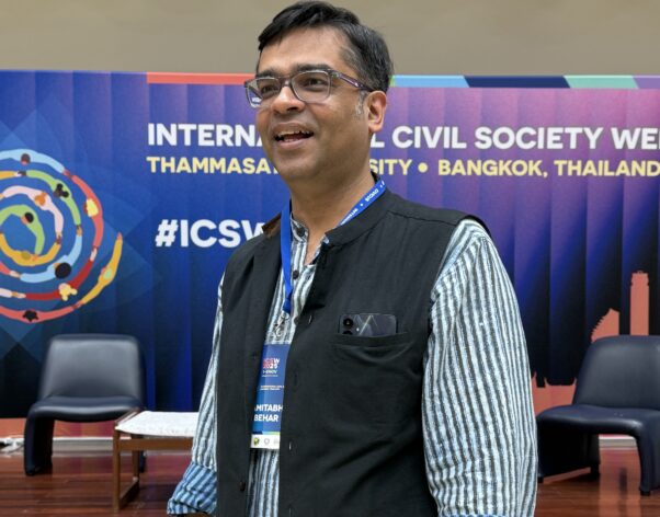 Amitabh Behar speaks to IPS at ICSW2025 in Bangkok, Thailand. Credit: Zofeen Ebrahim/IPS