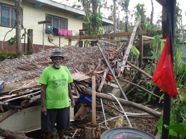 Buildings and structures in the Freswota Settlement were the most vulnerable to destruction when two Cyclones, Judy and Kevin, descended on Port Vila, Vanuatu, in March 2023. Credit: Catherine Wilson/IPS