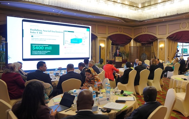 Parliamentarians were reminded that the outcomes from Cairo would be reported to the Global Conference of Parliamentarians on Population and Development in Tokyo 2027. Credit: APDA