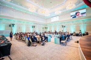 The Eighth Assembly of the Global Environment Facility (GEF) is currently taking place at the Congress Center of Samarkand, Uzbekistan. Nearly 150 country representatives are participating in the week-long assembly and associated meetings. Credit: IISD/ENB/Danny Skilton