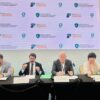 Alexandre Pinheiro facilitates a GEF press conference at the conclusion of 71st GEF Council in Samarkand, Uzbekistan. The conference was addressed by Fred Boltz, Manager, Programming, Claude Gascon, Interim CEO and Chizuru Aoki, Manager, MEAs and Funds Division. Credit: Stella Paul/IPS