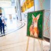 A child's painting of a fawn at the Conference Centre of Samarkand, where the Eighth GEF Assembly was held last month. The Bukhara deer, a species once pushed to the edge of survival by habitat loss and poaching, are now protected and introduced to the Zarafshan National Nature Park. Credit: ISD/ENB | Danny Skilton